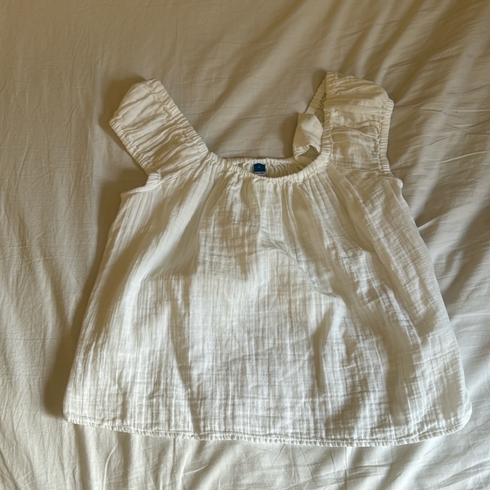 White Linen Tank